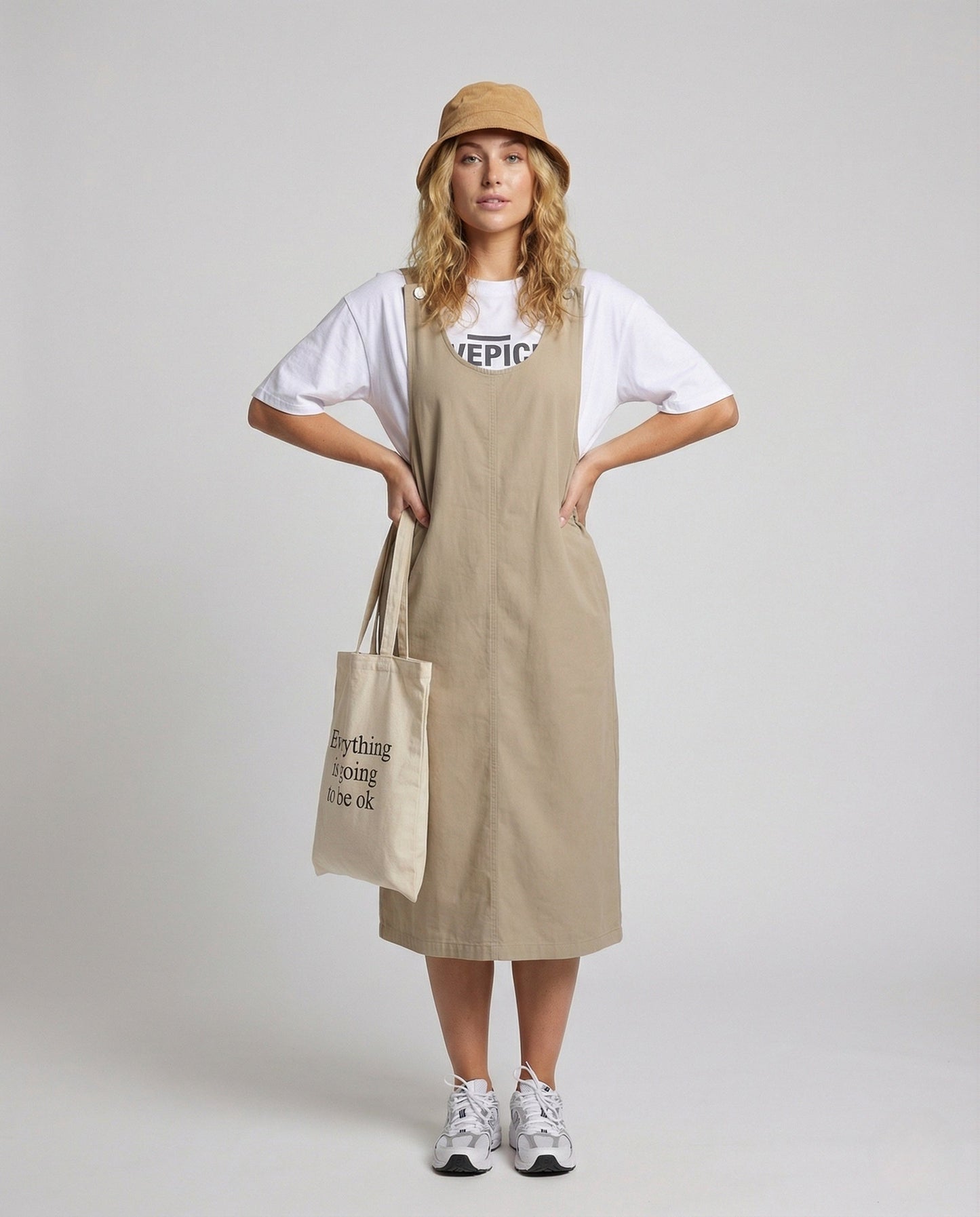 Abito Midi Donna Minimalista con Spalline Sottile - Brentozzi