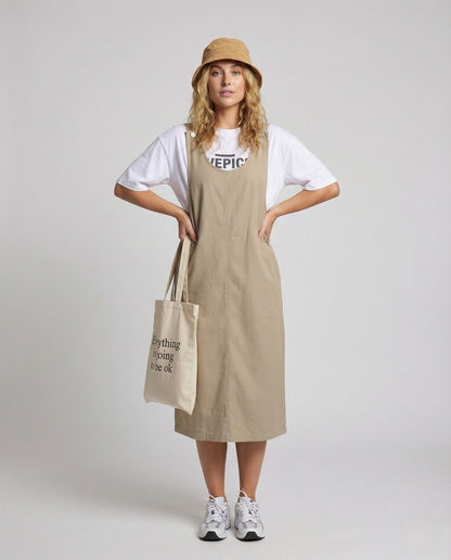 Abito Midi Donna Minimalista con Spalline Sottile - Brentozzi