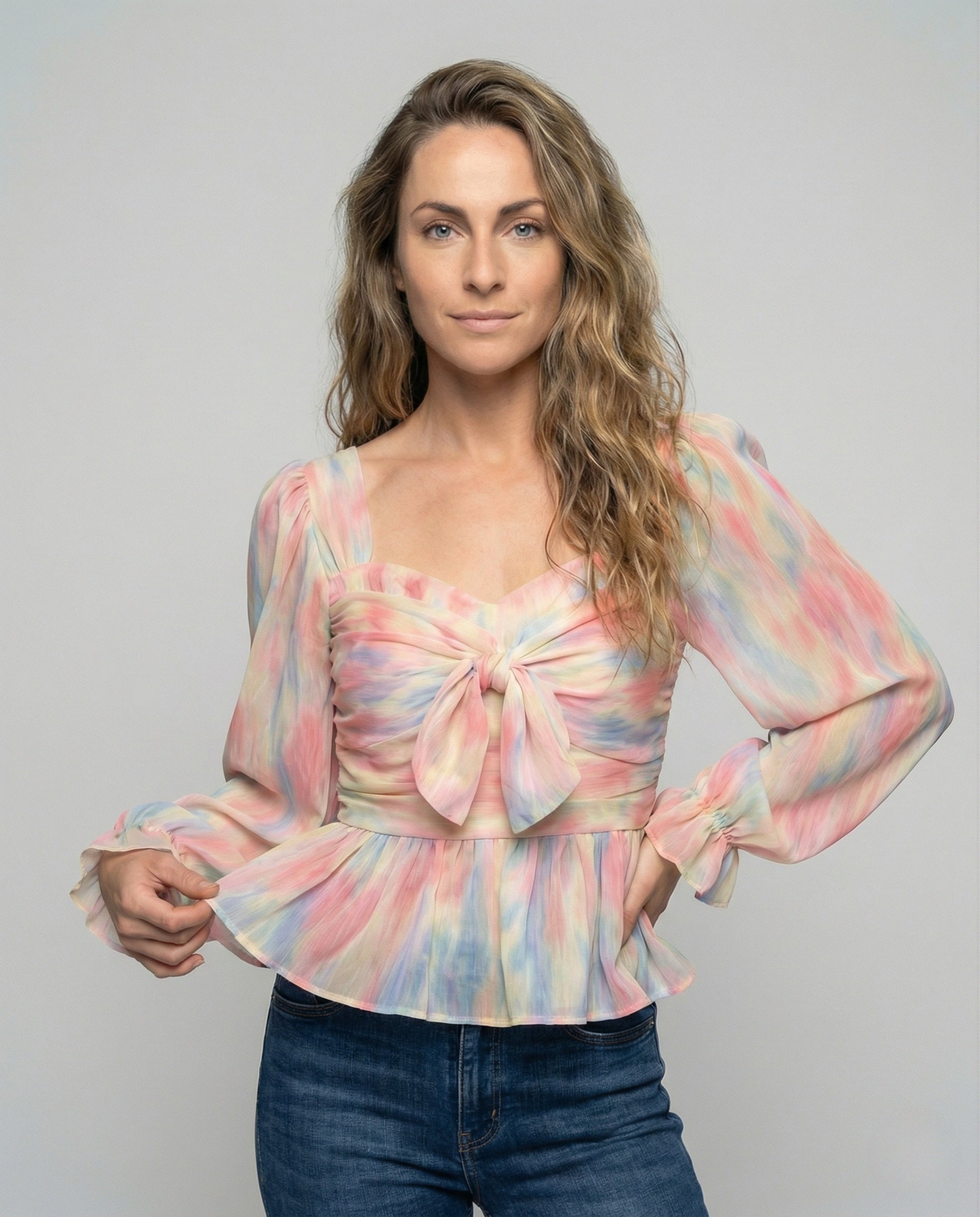 Donna Romantico con Scollo a Cuore - Brentozzi