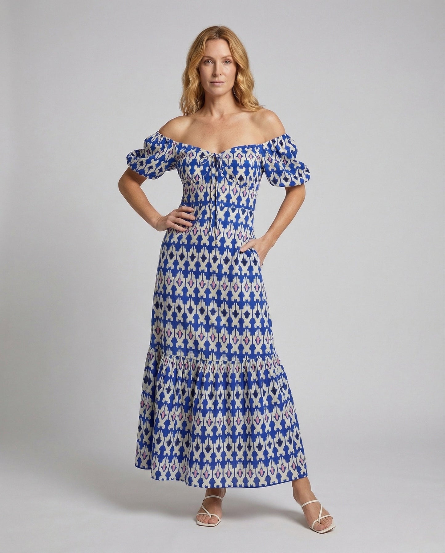 Abito Maxi Donna Scollo Carmen - Brentozzi