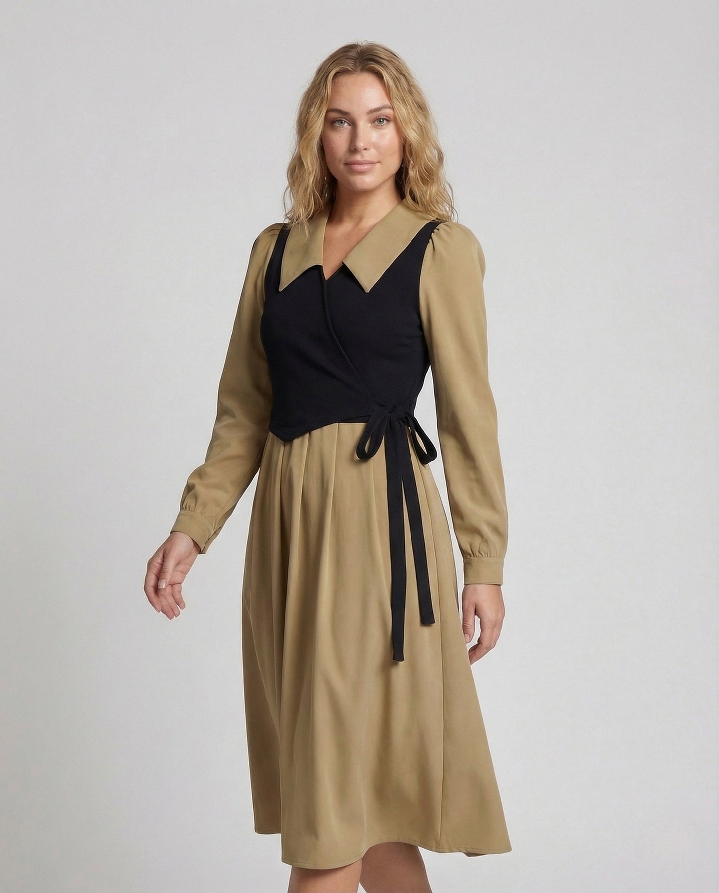 Abito Midi Donna Retrò con Bustier - Brentozzi