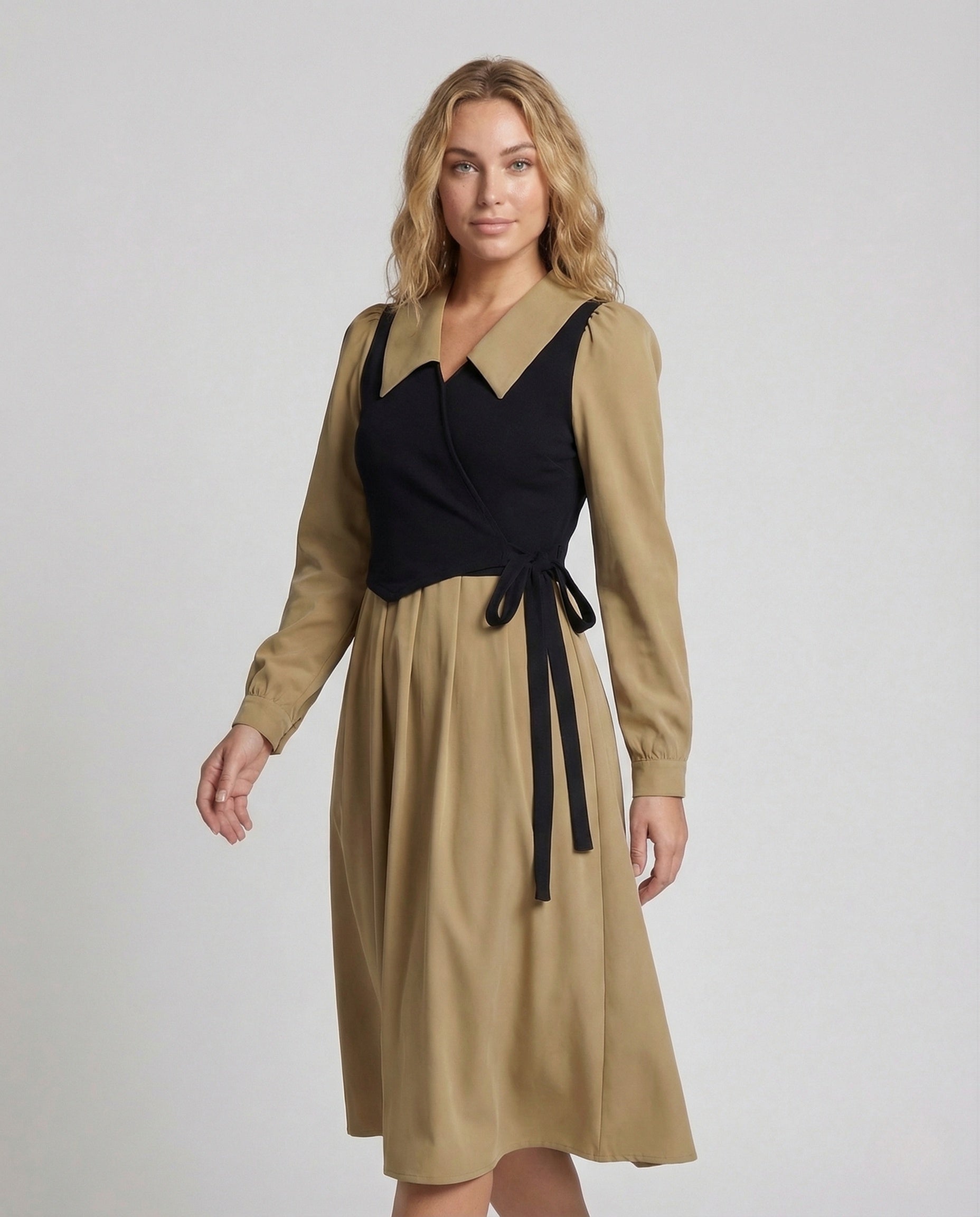 Abito Midi Donna Retrò con Bustier - Brentozzi