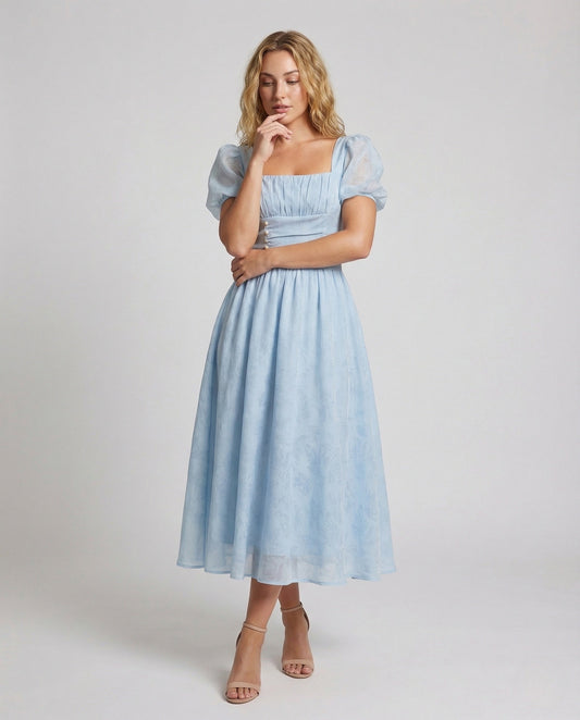 Abito Maxi Donna Vintage Scollo a Cuore - Brentozzi