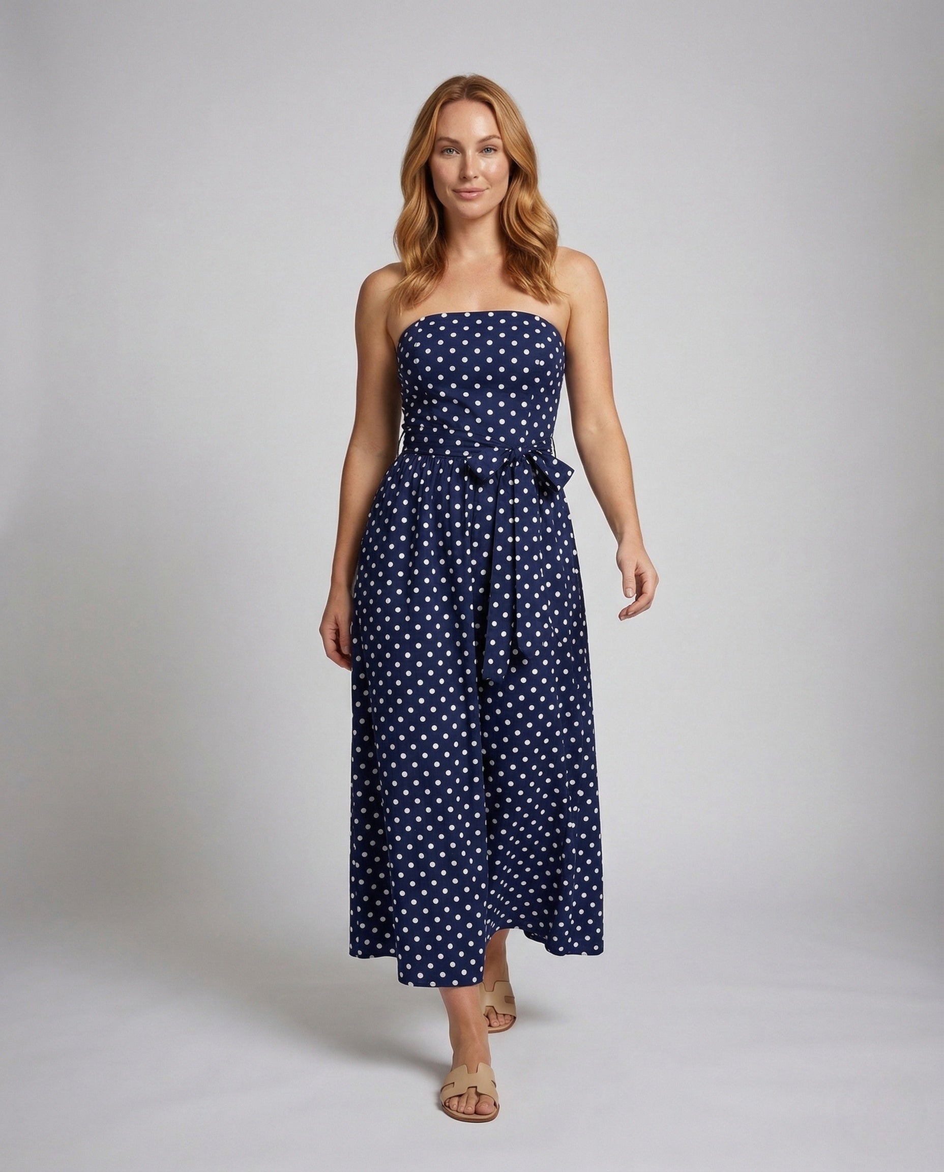 Abito Maxi Donna Senza Spalline con Corsetto - Brentozzi