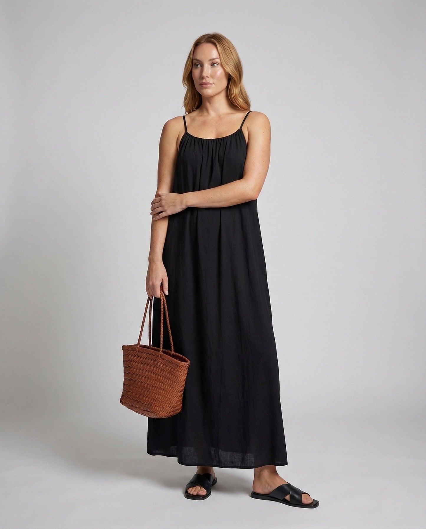 Abito Kaftan Maxi Donna Spalline Sottili - Brentozzi