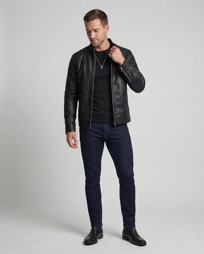 Giacca Uomo Effetto Pelle Leggera Trench - Brentozzi