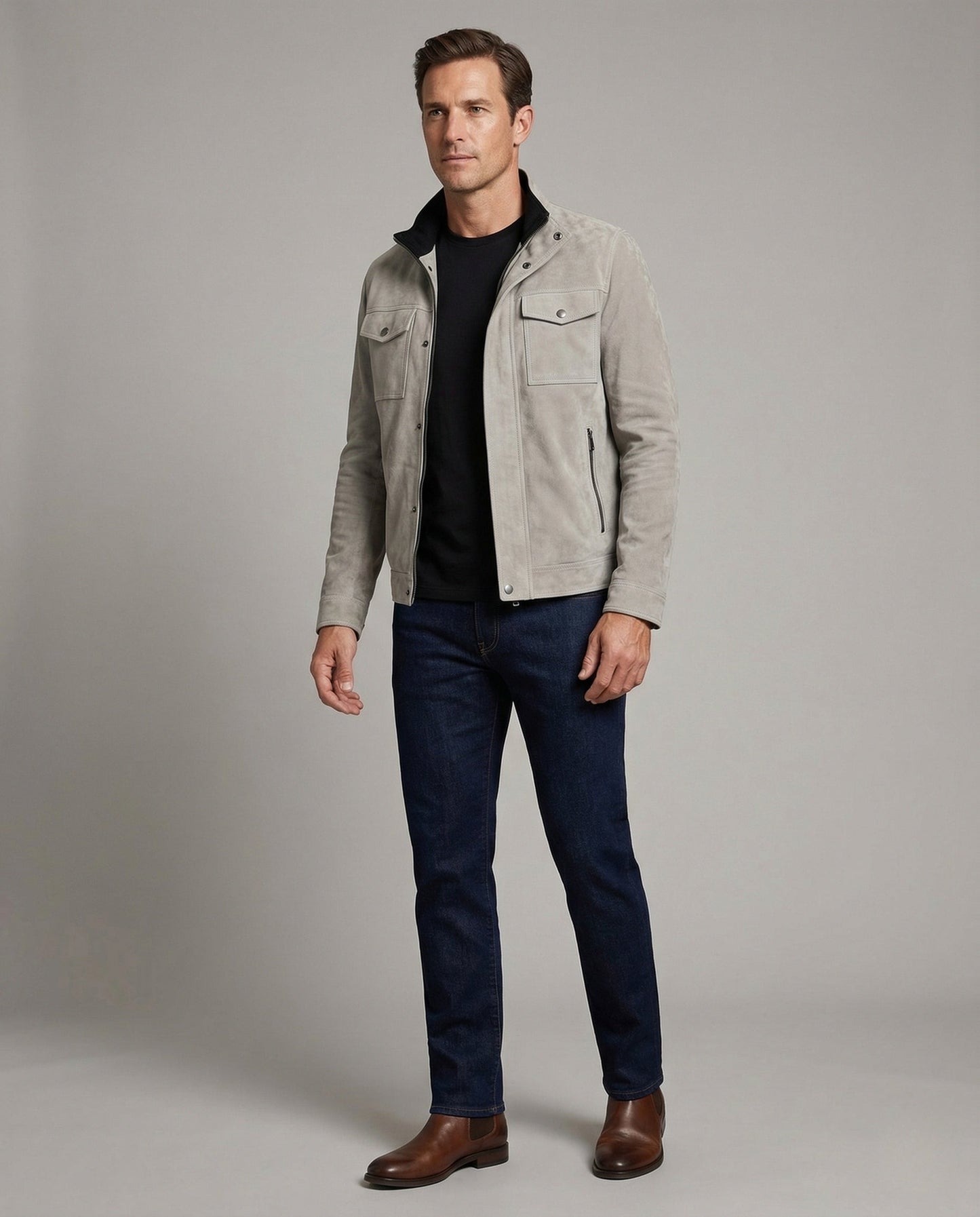 Giacca Utility Uomo in Velluto Morbido - Brentozzi