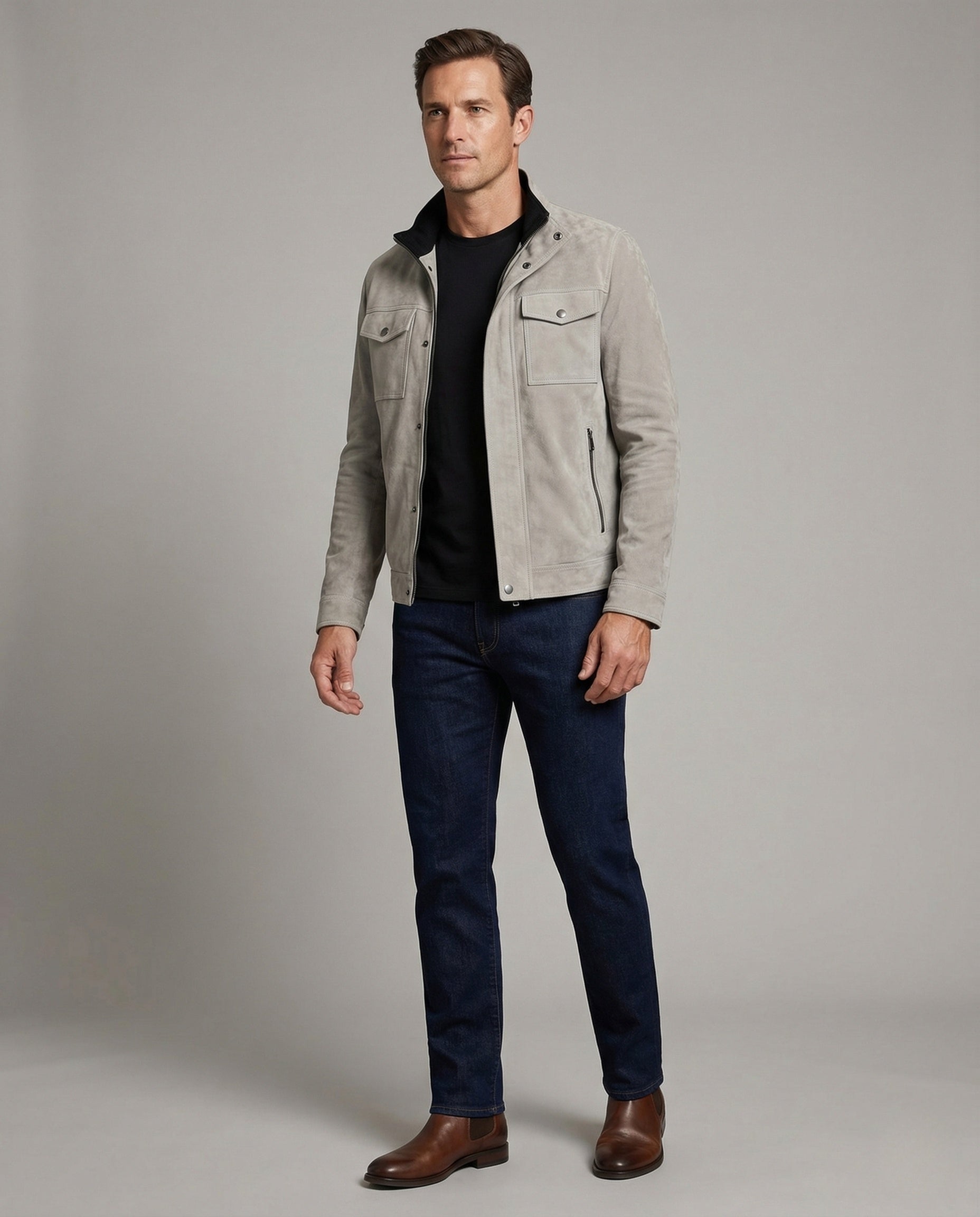 Giacca Utility Uomo in Velluto Morbido - Brentozzi