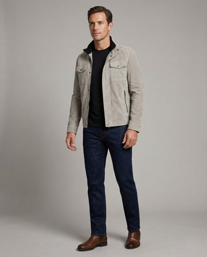 Giacca Utility Uomo in Velluto Morbido - Brentozzi
