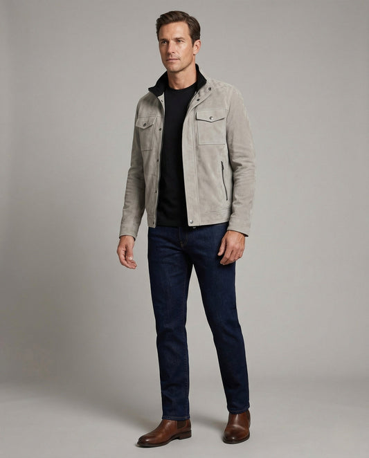 Giacca Utility Uomo in Velluto Morbido - Brentozzi