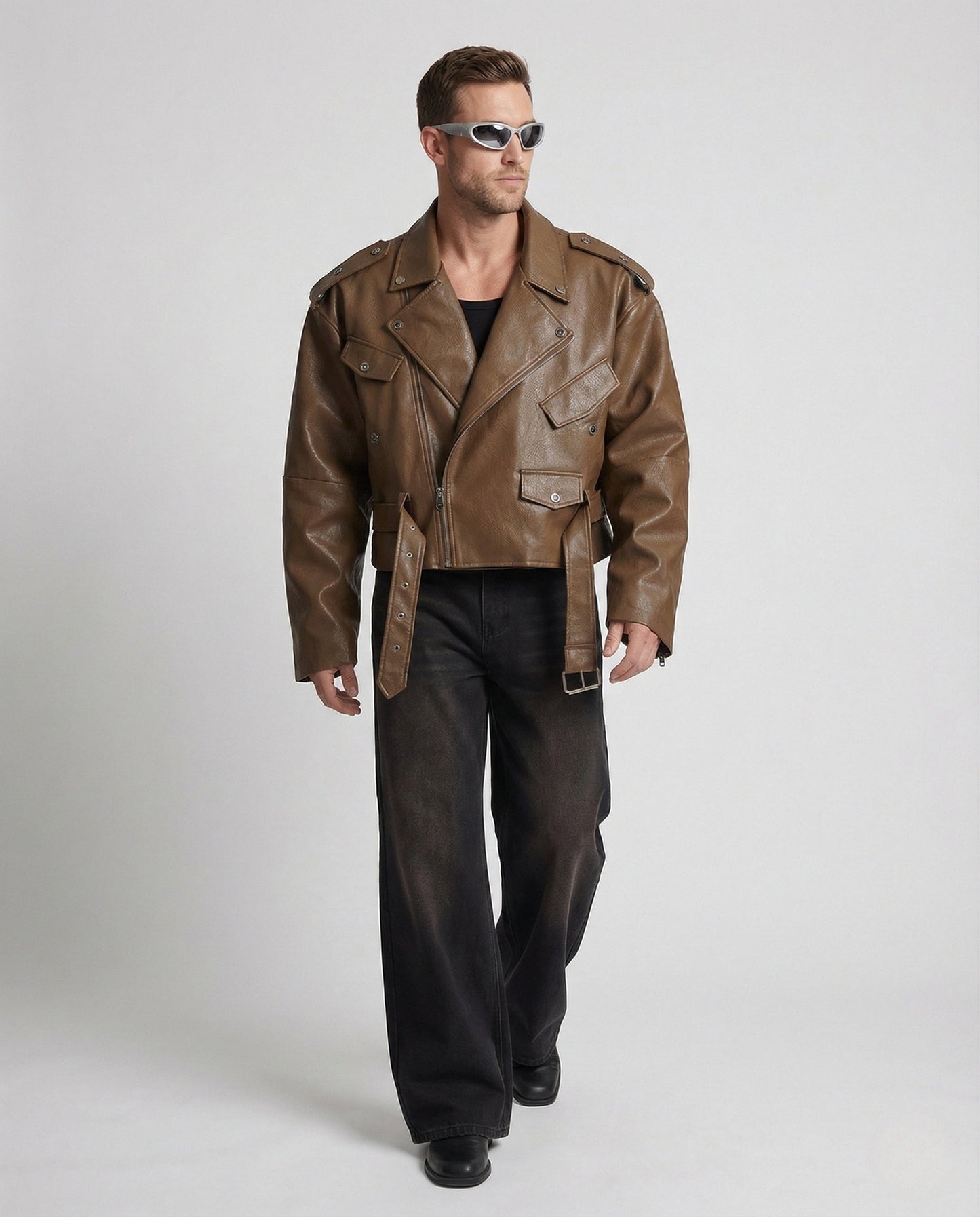 Giacca Biker Uomo Stile Statement - Brentozzi