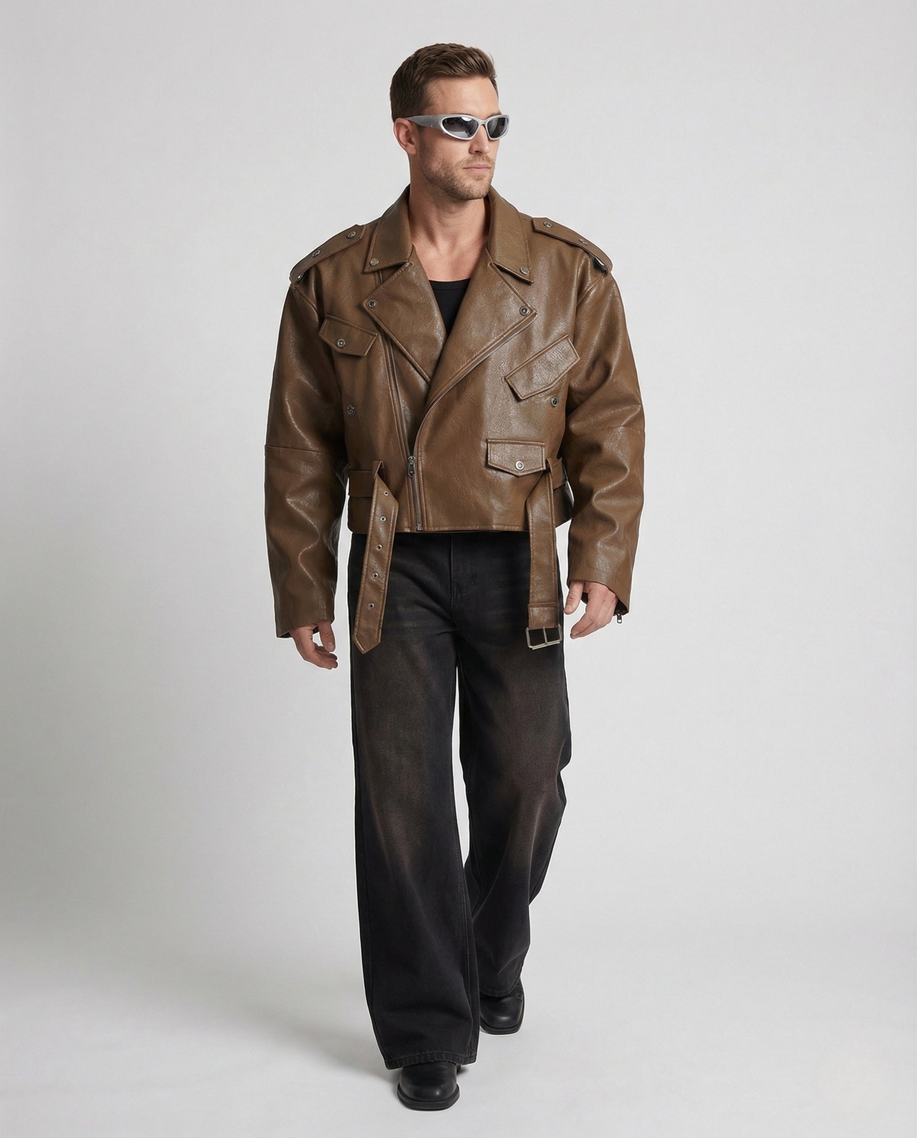 Giacca Biker Uomo Stile Statement - Brentozzi
