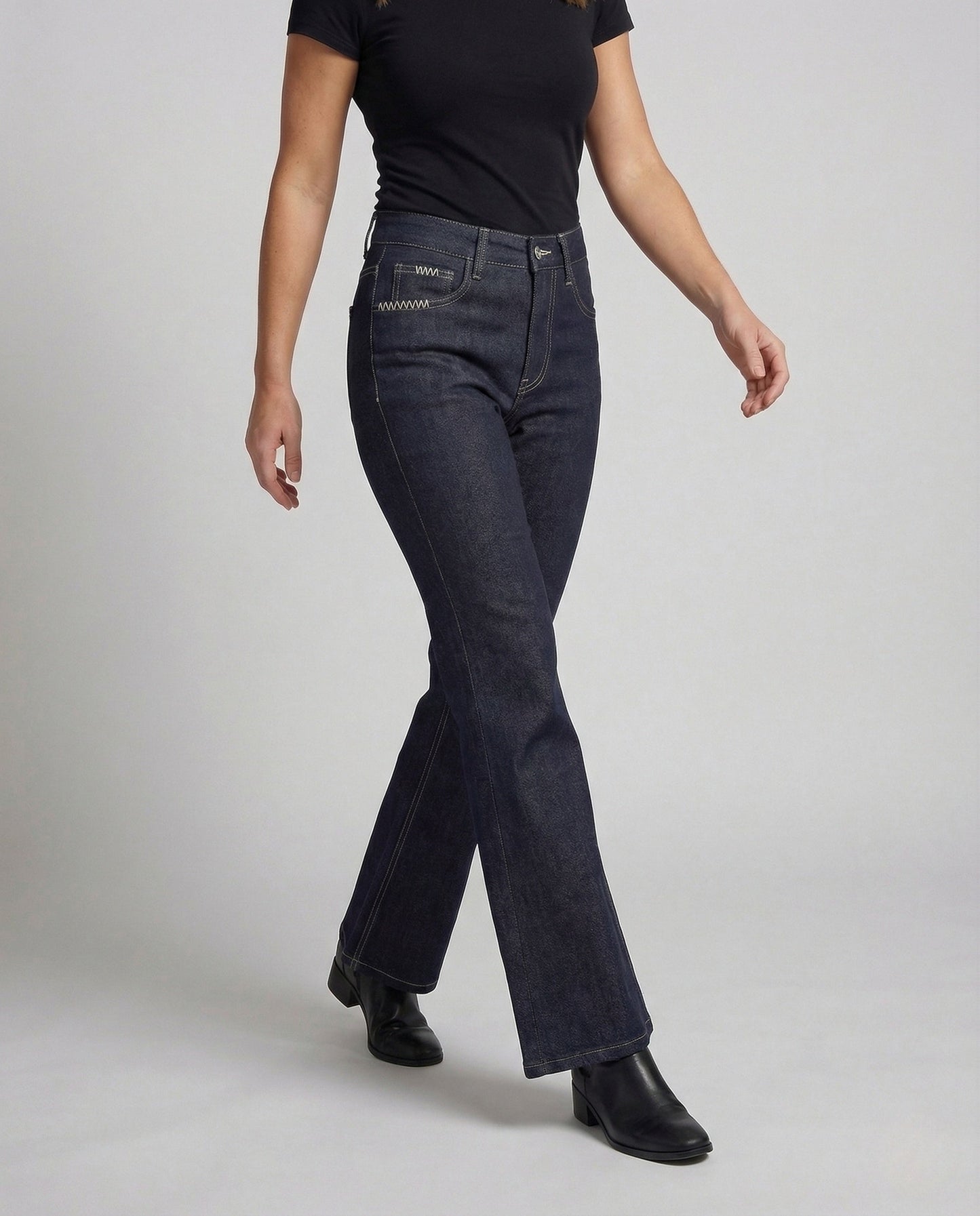 Jeans Bootcut Donna Vita Alta - Brentozzi