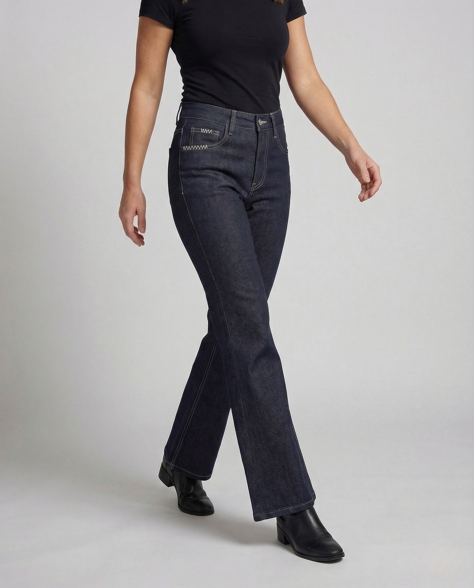 Jeans Bootcut Donna Vita Alta - Brentozzi