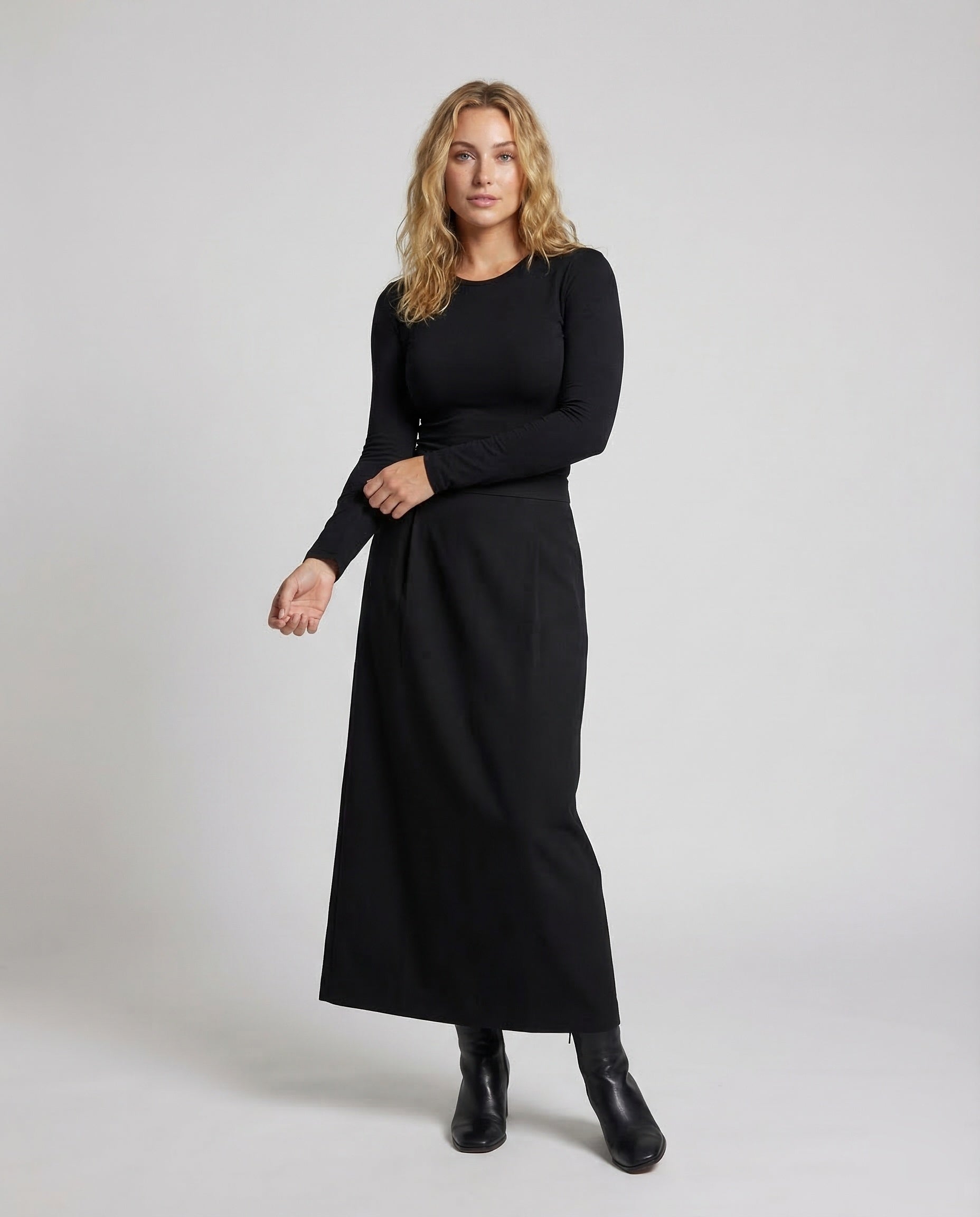 Gonna Lunga Donna Linea A Lunghezza Caviglia - Brentozzi