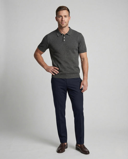 Polo Uomo in Maglia Manica Corta con Struttura - Brentozzi