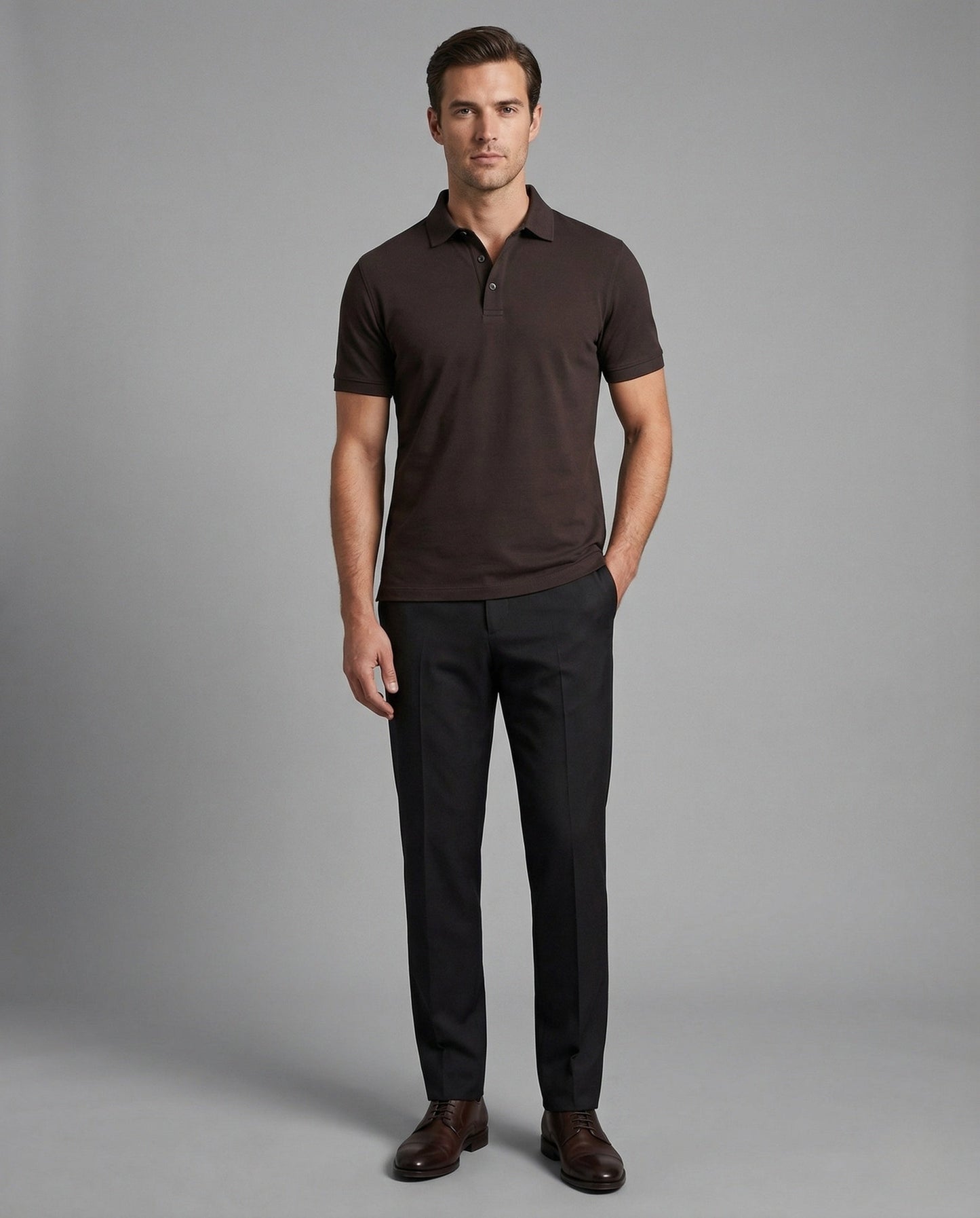 Polo Uomo Cotone Jersey Stile Minimalista - Brentozzi