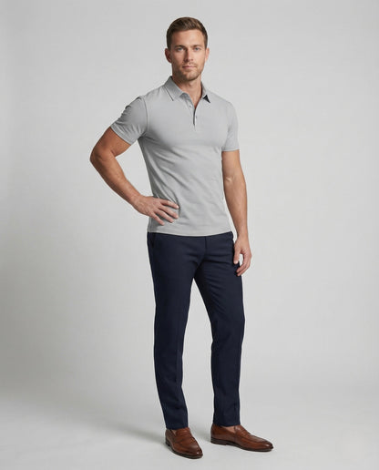Polo Uomo in Tessuto Elasticizzato Vestibilità Slim - Brentozzi