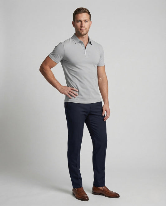 Polo Uomo in Tessuto Elasticizzato Vestibilità Slim - Brentozzi