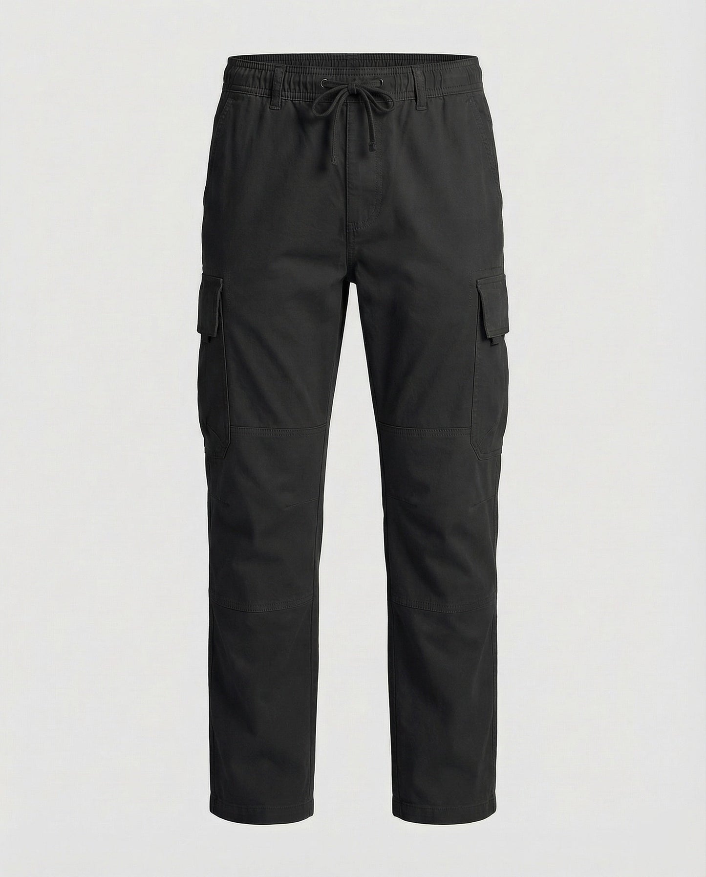 Pantaloni Cargo Uomo Tessuto Morbido con Coulisse Ampi