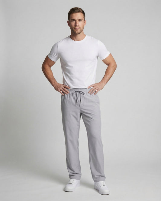 Pantaloni Uomo in Microfibra con Coulisse Casual - Brentozzi