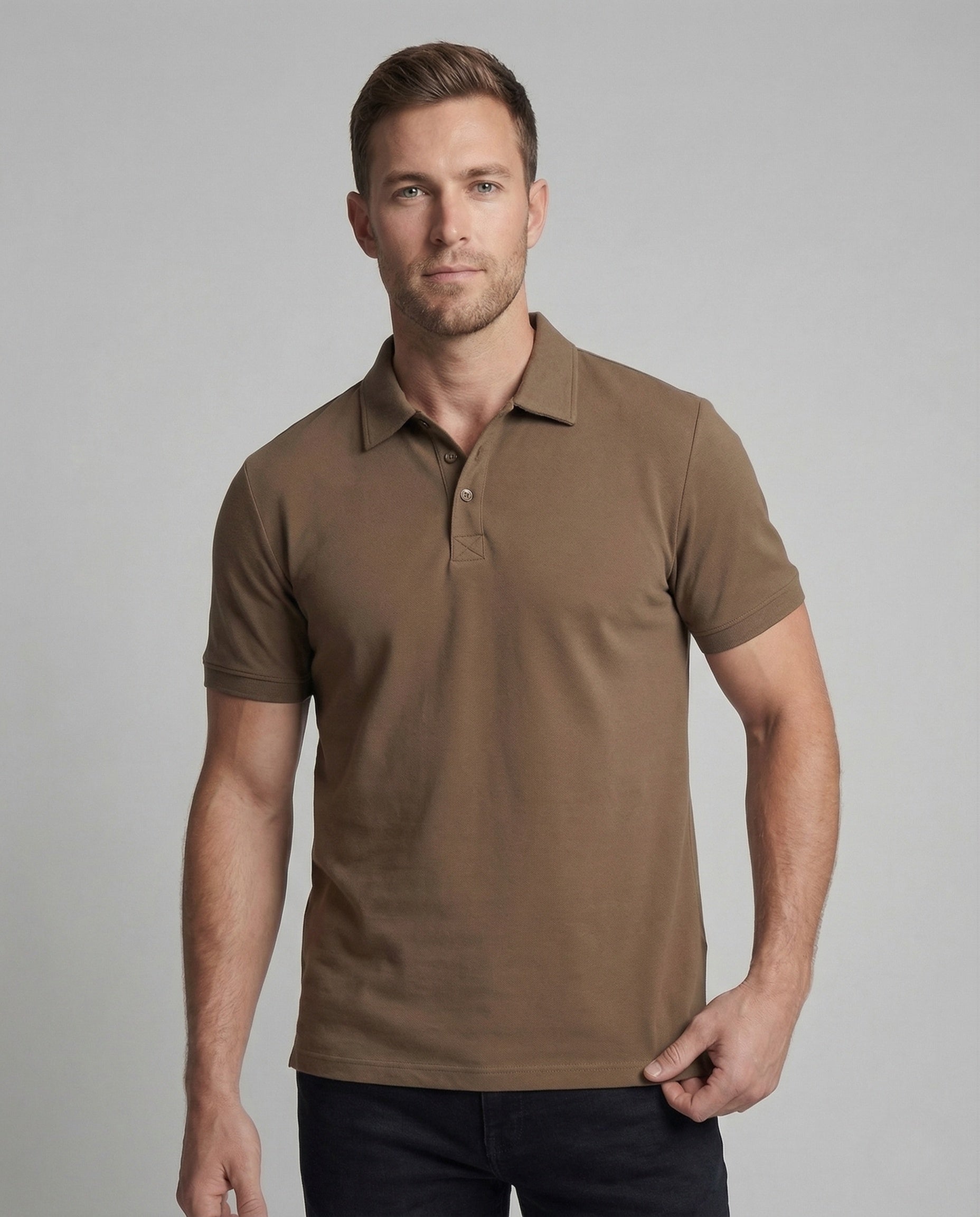 Polo Uomo Casual Bordo Aperto Vestibilità Larga - Brentozzi