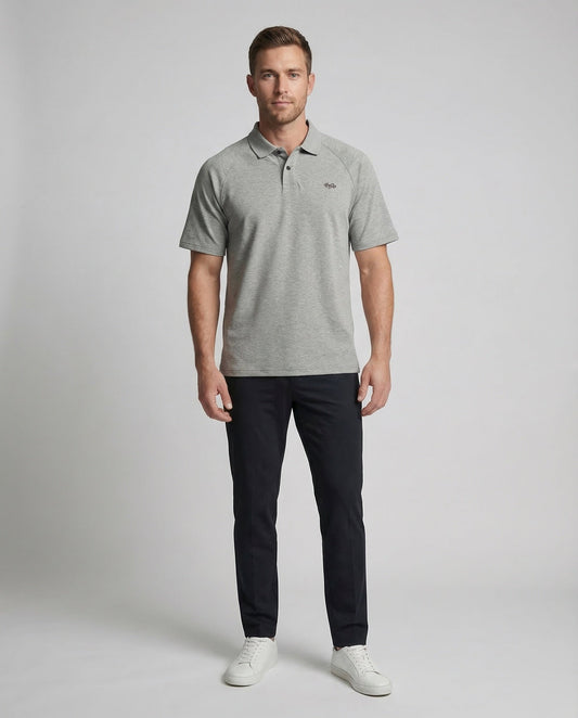 Polo Uomo Ampia Vestibilità con Maniche Raglan e Colletto Polo - Brentozzi