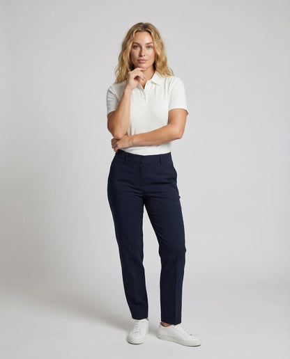Polo Unisex in Cotone Misto con Colletto Kent Feinripp - Brentozzi
