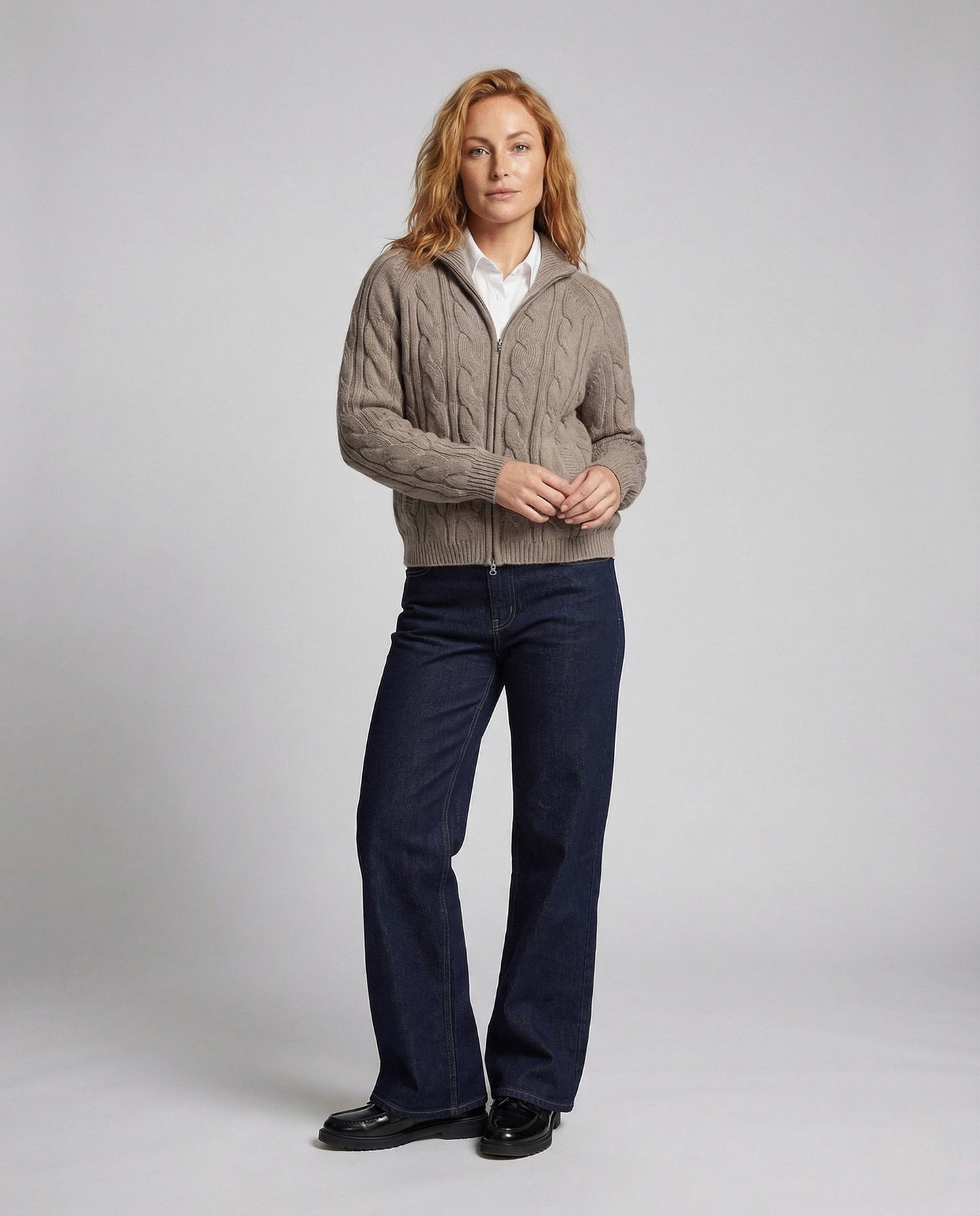 Jeans Donna Vita Alta Cotone Dritti Comfort Fit - Brentozzi