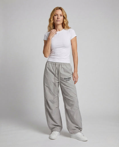 Pantaloni Donna Baggy Vita Elastica Taglio Largo - Brentozzi