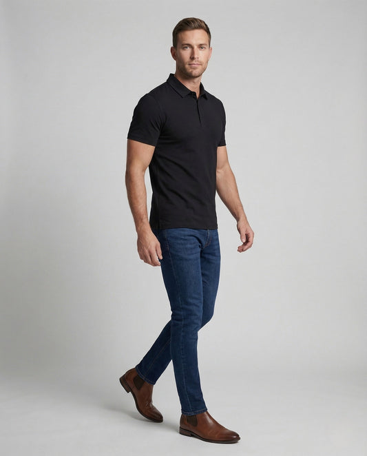 Polo Uomo Slim Fit in Cotone Elasticizzato - Brentozzi