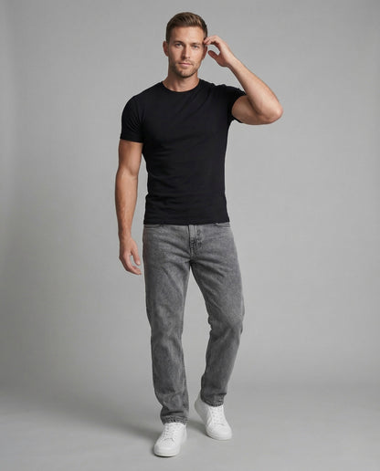 Jeans Uomo Vintage Taglio Largo Fondo Basso - Brentozzi