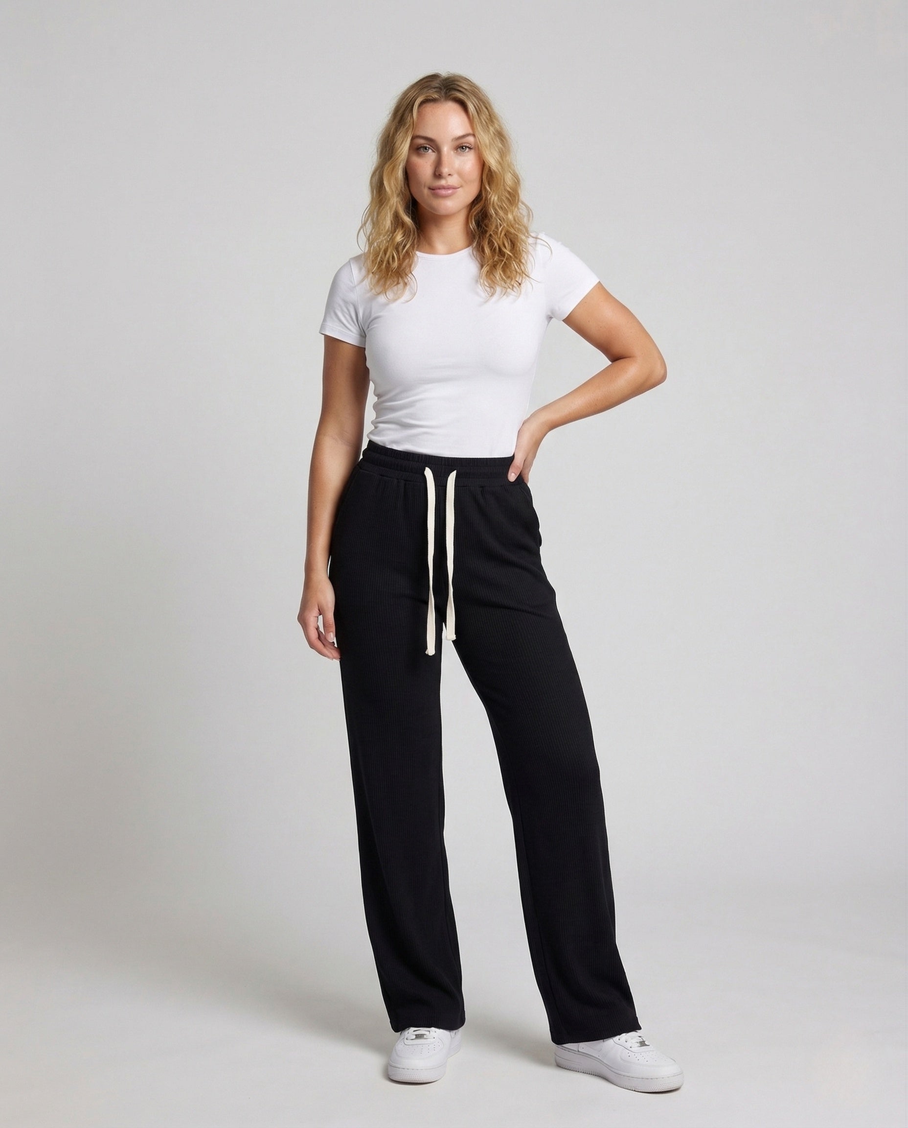 Pantaloni Jogging Donna Termici Foderati Teddy Vita Elastica - Brentozzi