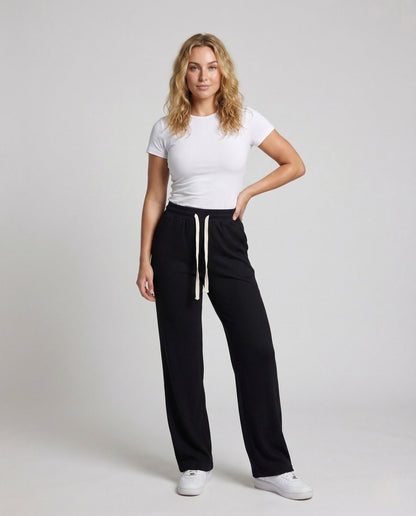 Pantaloni Jogging Donna Termici Foderati Teddy Vita Elastica - Brentozzi