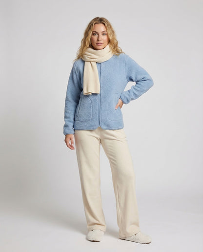 Giacca Teddy Donna in Pile con Zip Collo Alto e Tasche - Brentozzi