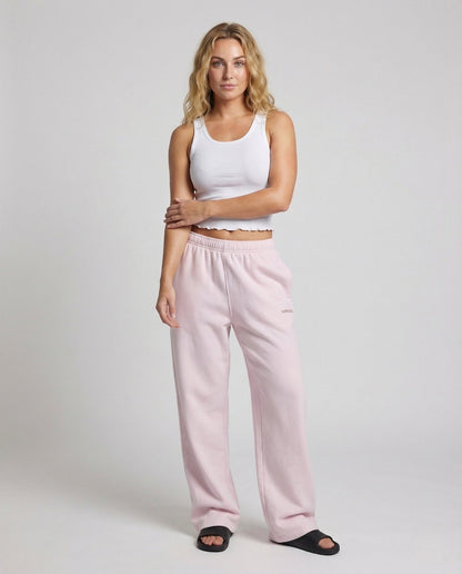Pantaloni Jogging Donna Vita Alta Ricamo Logo - Brentozzi