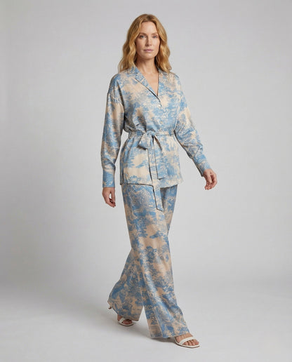 Completo Donna Camicia e Pantaloni Larghi Casual - Brentozzi