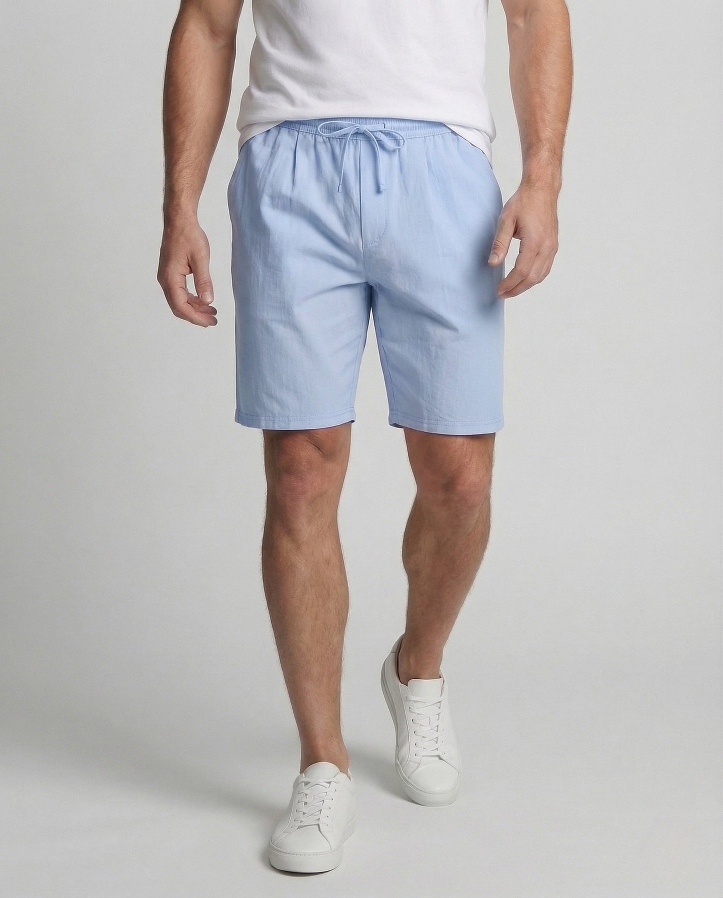 Bermuda Uomo Lino Vita Elastica con Coulisse - Brentozzi