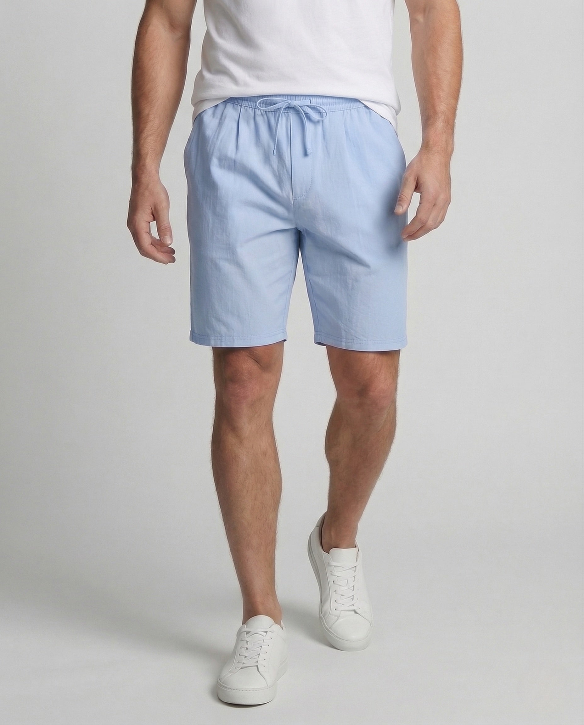 Bermuda Uomo Lino Vita Elastica con Coulisse - Brentozzi