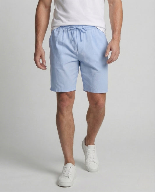 Bermuda Uomo Lino Vita Elastica con Coulisse - Brentozzi