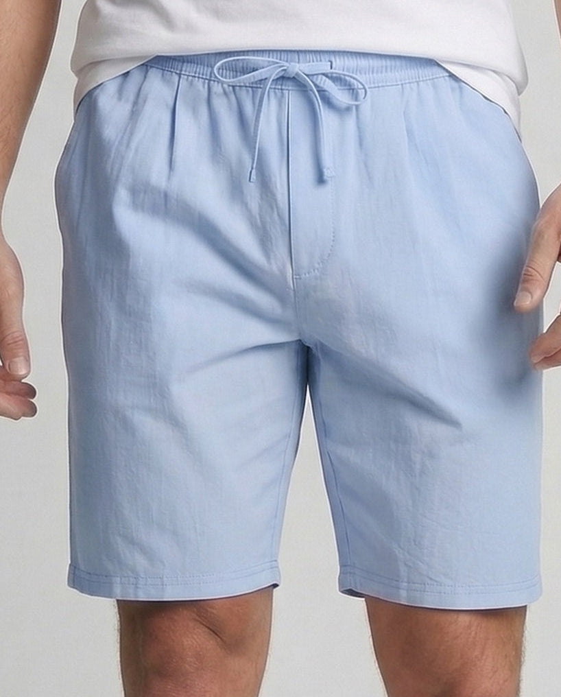 Bermuda Uomo Lino Vita Elastica con Coulisse