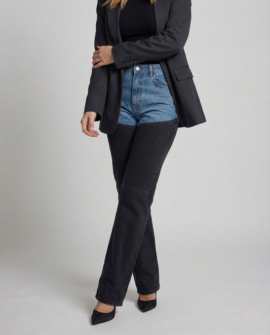 Shorts Donna Jeans Vita Alta Taglio Dritto - Brentozzi