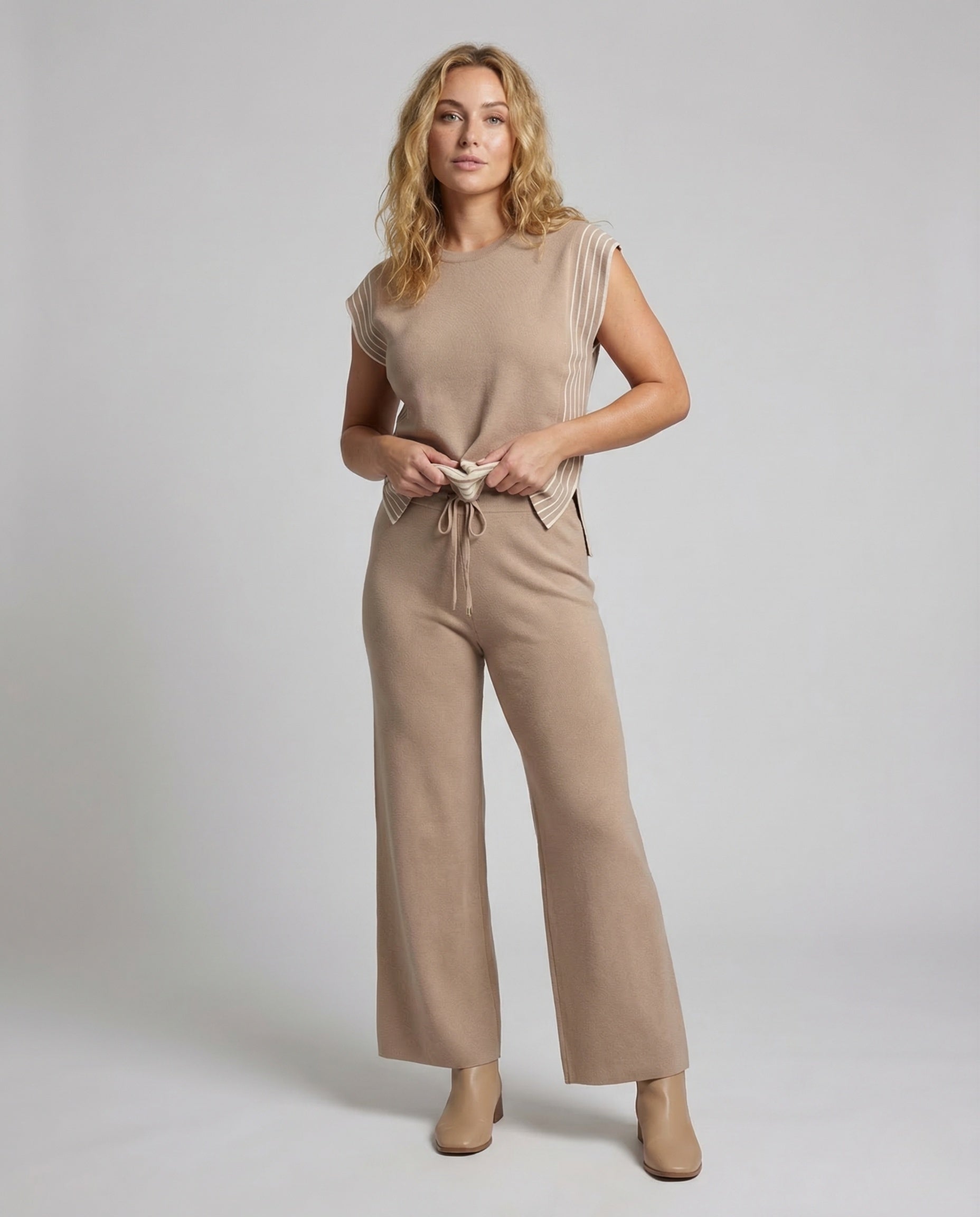 Completo Donna Maglia e Pantaloni Culotte in Maglia - Brentozzi