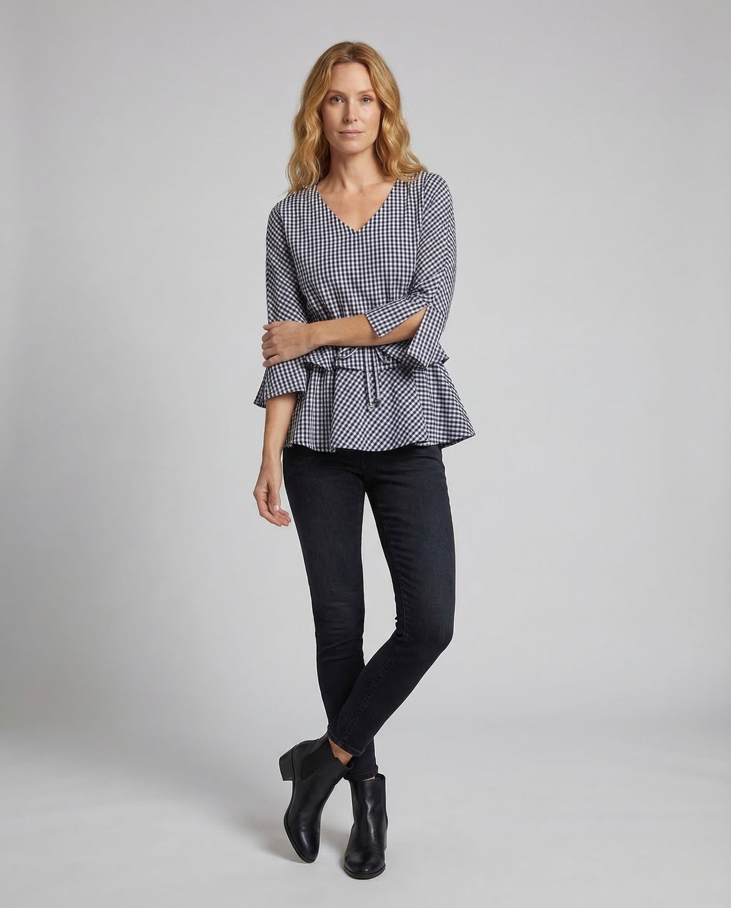 Camicia Donna Sfiancata con Coulisse e Maniche - Brentozzi