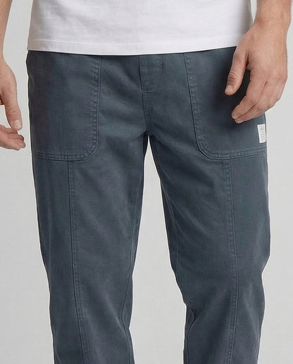Pantaloni Jogging Uomo Slim Cotone Tasche Cargo