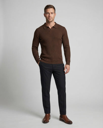 Polo Uomo in Maglia Costina Colletto Kent - Brentozzi