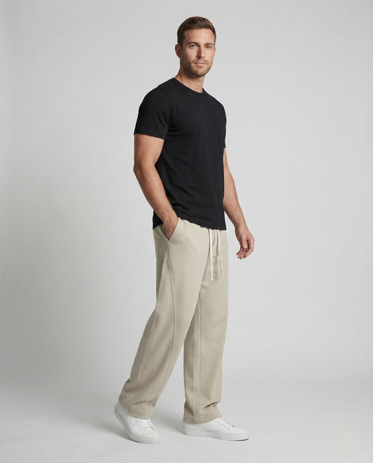 Pantaloni Uomo in Cotone Ampi con Coulisse - Brentozzi