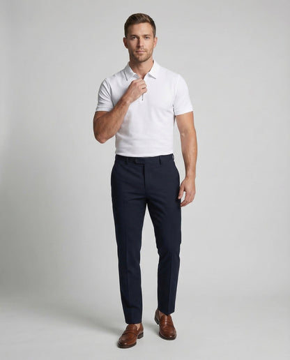 Polo Uomo Manica Corta Zip Slim Fit - Brentozzi