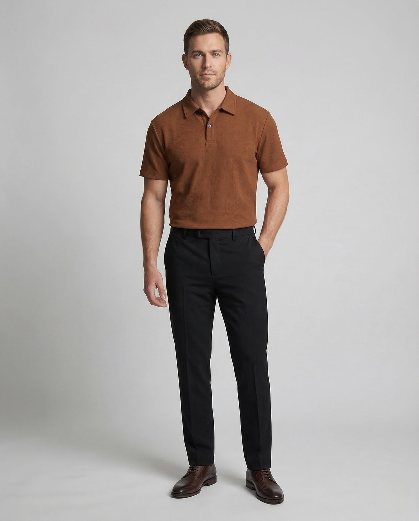 Polo Uomo Cotone Misto Manica Corta - Brentozzi