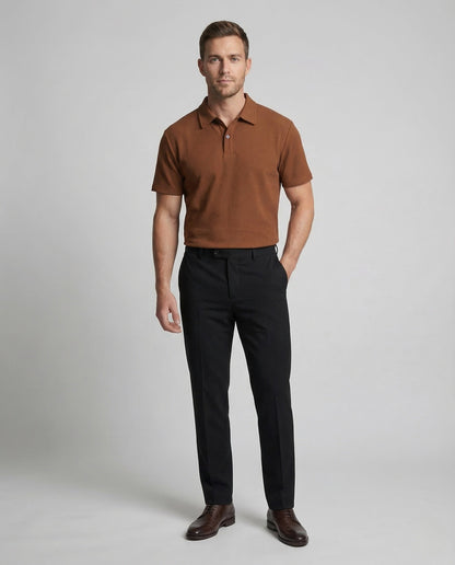 Polo Uomo Cotone Misto Manica Corta - Brentozzi
